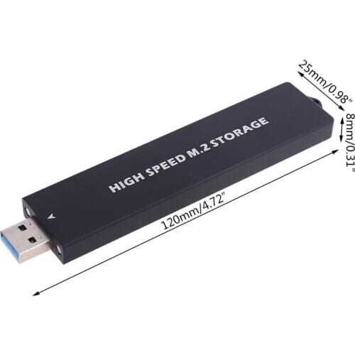 PCI-E NVME NGFF to USB 3.1 M.2 SSD Hard Disk Case External Hard Drive Enclosure for 2242/2260/2280 M.2 SSD