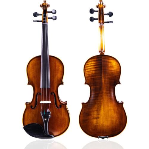 Beginner exam preferred violin 4/4 Antonio stradivari 1/2, 1/4 violin copy rich clear! Free cover and loop