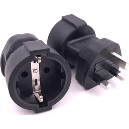 110V-250V Travel Adaptor Euro EU male to UK 3 Pin Plug Adapter AC Power Converter UK Wall Socket