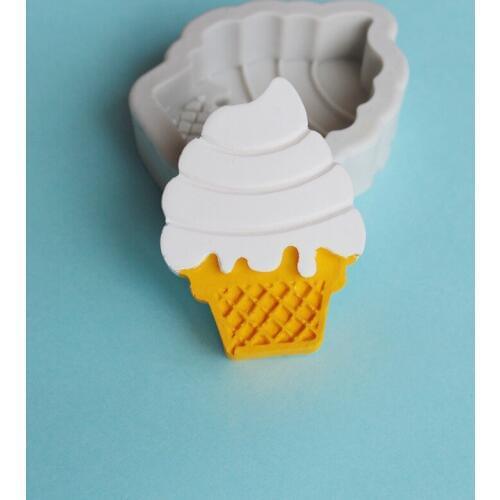 Ice Cream Chocolate Mold Fondant Silicone Mold Pastry Biscuits Cookies Clay Soap Ice Cube Mould Baking Cake Decorating Tools