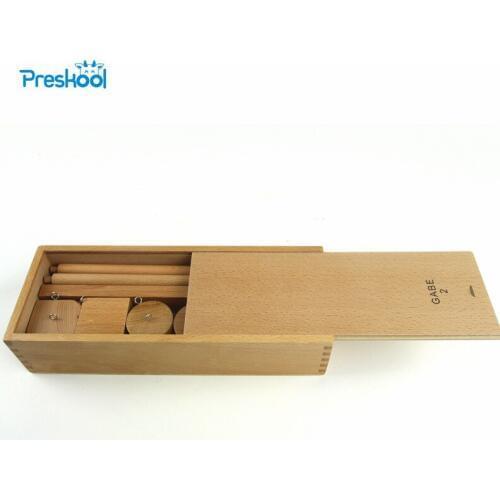 Montessori Baby Kids Toys Froebel Wood String Balls Gabe 2 Teaching Tool Educational Preschool Training Brinquedo Juguets