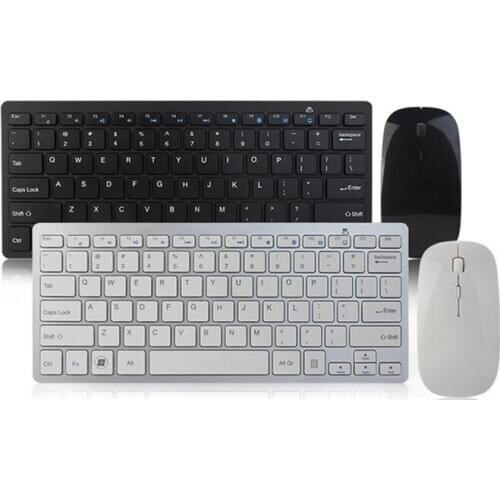2.4GHz Keyboard Compact Wireless Keyboard and Mouse Combo Suitable for PC Desktop Computer Notebook Windows XP / Vista / 7/8/10