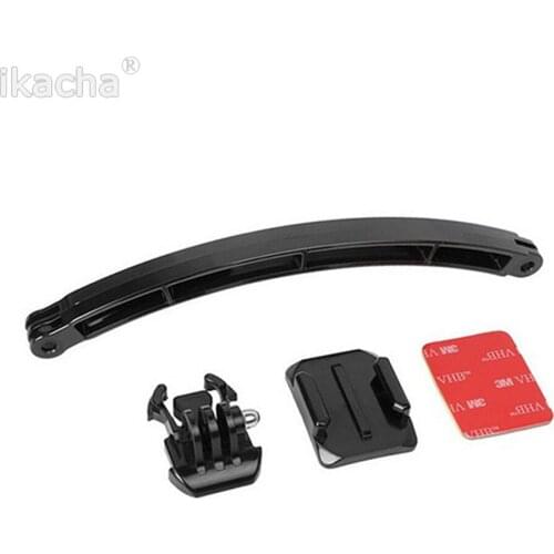Cycling Helmet Mount Accessories Set for Gopro Hero 9 7 6 Session SJCAM SJ4000 Yi 4K Camera Extend Arm Adhesive Stickers