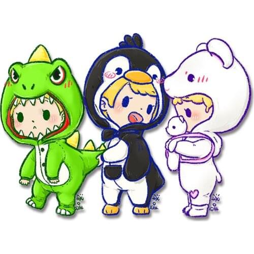 Little Dinosaur Stickers on Clothes Garment Accessories Applique on Clothes Patches for clothing Stickers on fabric