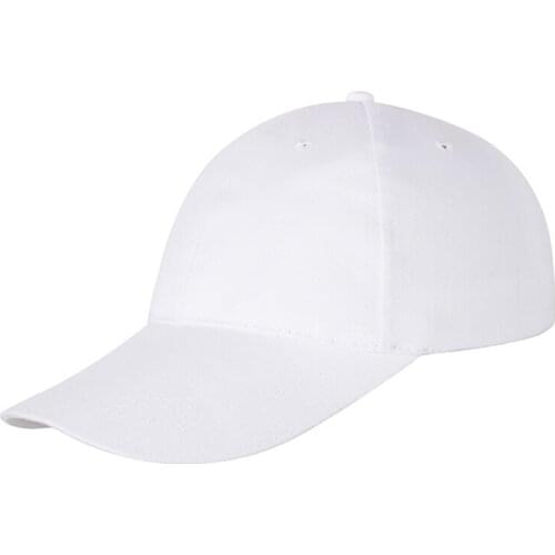 Trendy brand cotton six-piece cap, pure cotton pure black cap, flat brim baseball cap, all-match street sun hat VC006