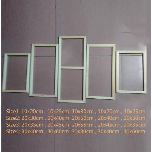 New 5 Panel Photo Frame Set for Canvas Oil Painting Tool Custom DIY Inner Wooden Frame Home Furnishing Decoration Wall Art