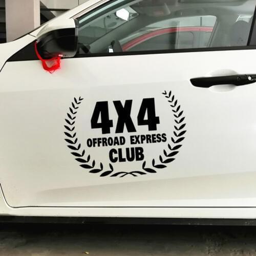 4X4 Off-Road Express Club Car Stickers Creative Decoration Decals For Doors SUV JEEP 4WD Auto Tuning Styling Vinyls Vinyls D25