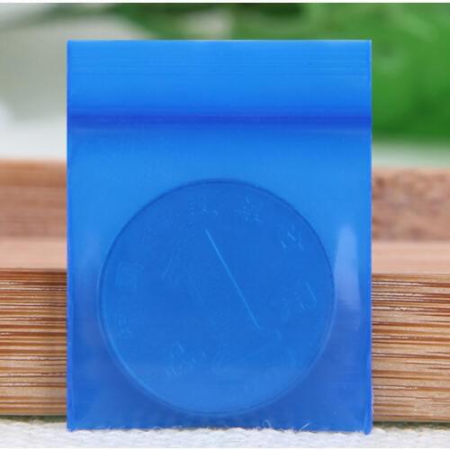 Wholesale 300pcs/lot Blue Self Sealing Zip Lock Plastic Bag 4x6cm Small Ziplock Jewelry Beads Earrings Packaging Bags