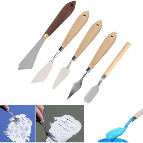 Palette Oil Mix Pigment Student Art Draw Scraper Knife Paint Tool Texture Artist Scrape Spatula Drawer watercolor Painter