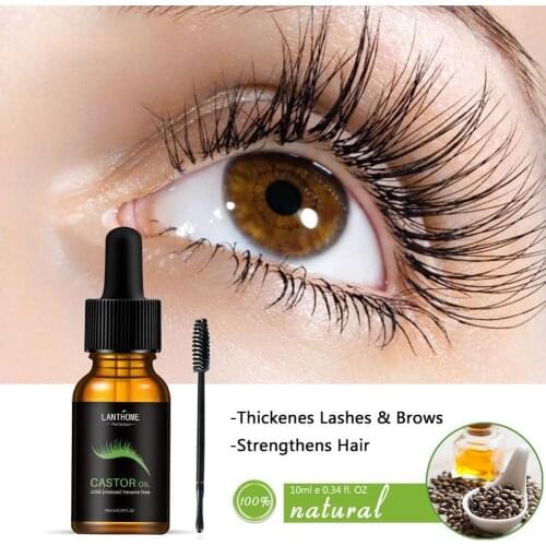 Castor Oil Effectively Promote The Hair Eyebrows Eyelash Growth Stimulate Follicle Regeneration Wrinkles Removal Hairs Treatment