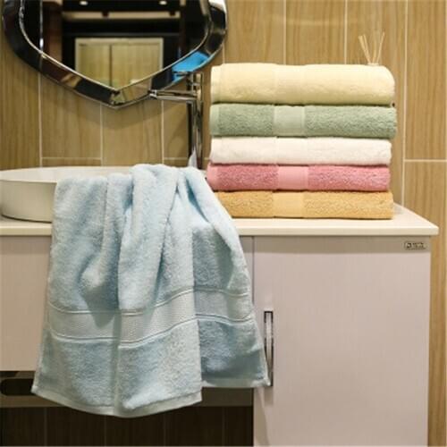 2pcs Luxury Satin Cotton Bath Towels Set for Adults 70*150cm Soft Large Travel Towel Bathroom Shower For Lovers Gift For Home