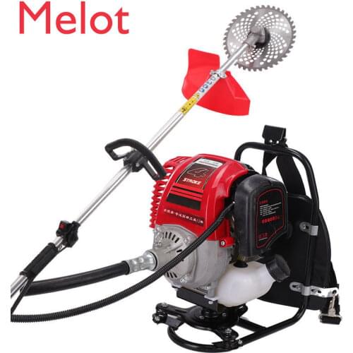 Hand-Push Lawn Mower Small Multi-Functional Agricultural Gasoline Soil Ripper Furrowing Machine Weeding Machine Farmland