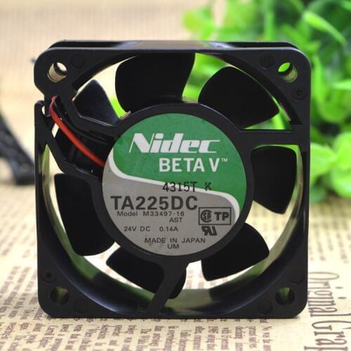 TA225DC M33497-16 Original Nippon FOR NIDEC 24V 0.14A 60*60*25 Fan