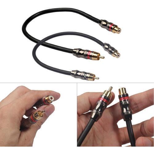 0.3m/1Ft RCA Phono Extension Cable 1 RCA Female To 1 RCA Male Audio Video Cable Cord Wire Line For DVD Players