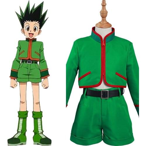 In Stock) Hunter x Hunter Gon Freecss Cosplay Costume Kids Children Top Pants Outfits Halloween Carnival Suit