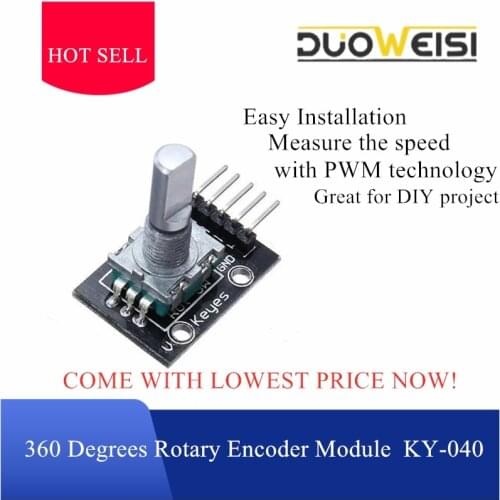 1pcs 360 Degrees Rotary Encoder Module Brick Sensor Switch Development KY-040