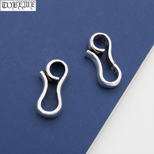 100% 925 Silver Hook DIY Bracelet Hook Sterling Silver Jewelry Findings Clasps and hooks