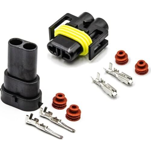 2 Pin/Way Car Male or Female HID Headlight Bulb Socket Connectors Plugs For H8 H9 H11 880 881 LED/HID Lights