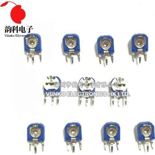 20pcs RM063 RM-063 100 200 500 1K 2K 5K 10K 20K 50K 100K 200K 500K 1M ohm Trimpot Trimmer Potentiometer variable resistor