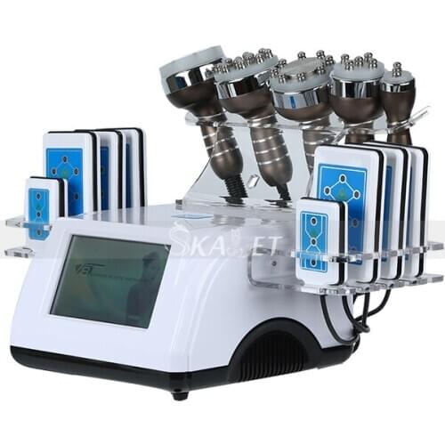 40K Cavitation Ultrasonic Slimming Salon Machine RF Skin Rejuvenation Vacuum Cupping Skin Beauty Massage Machine