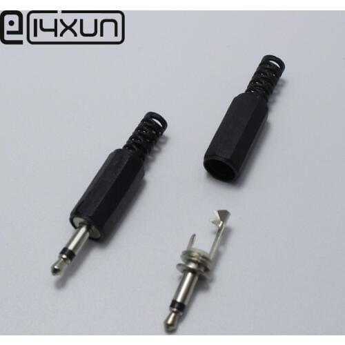 5pcs 3.5mm Mono Audio Plug 3.5 mm 2 Pole Audio Male Jack Plug Video Adaptor Connector
