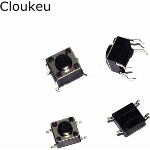 50Pcs 4.5*4.5*12MM SMD Touch switch 4.5x4.5x12 Micro Button switch