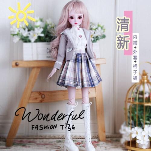 Dollhouse accessories 1/360 cm doll clothes modern wedding princess dress uniform night her fairy pajamas