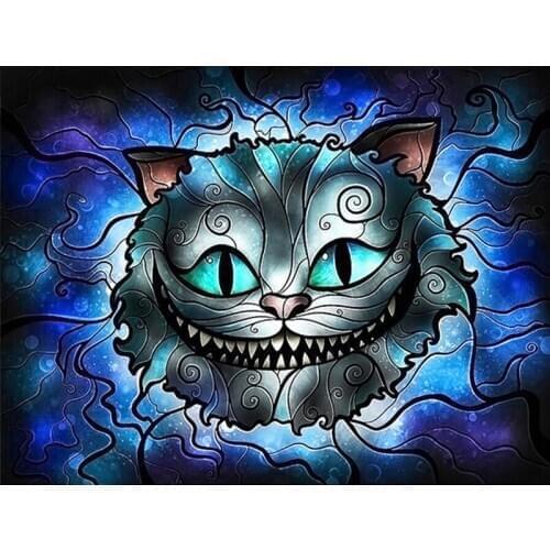 Cat Diamond Painting Wonderland Embroidery Cross-Stitch Mosaic Gift Home-Decor