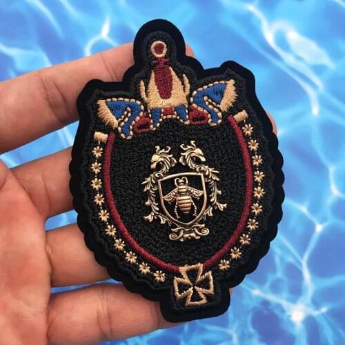 Hardware Embroidery Bee Badge Denim Clothing Pants Sticker used for Clothing Bags Shoes Sticker Patch Sewing