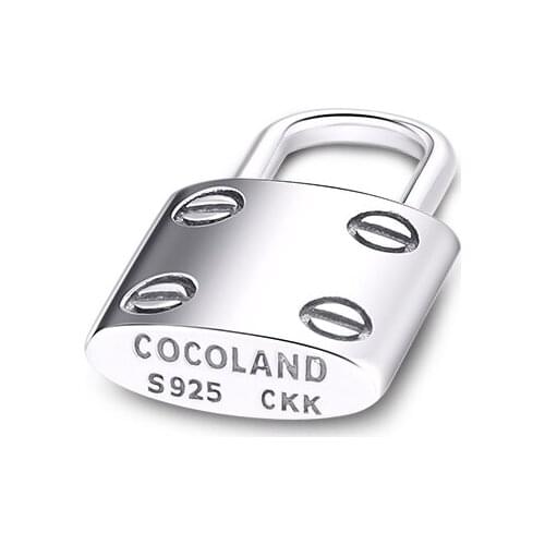 Lock Your Promise Necklaces 100% 925 Sterling Silver Jewelry Free Shipping