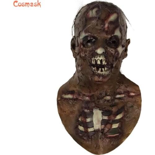 Cosmask Halloween Cement Zombie Mask Novelty Horror Latex Mask Costume Halloween Easter Party Mask