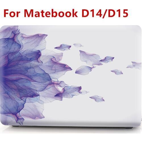 Floral Case for Huawei Matebook D14 D15 2020 Map Leaf Matte Clear Hard Laptop Cover for Matebook D 15 14 Case Funda Accessories