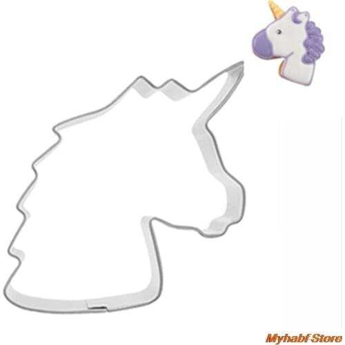 Unicorn Cookie Cutter Stainless Steel Unicorn Shape Candy Biscuit Mold Baking Mold Metal Pastry Fondant Cake Decorating Mould