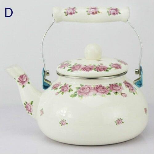 Enamel pot, enamel teapot, enamel kettle, enamel coffee pot. Thickened, 2.5L