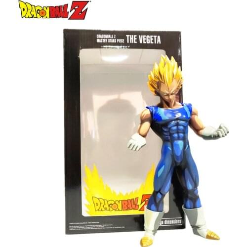Dragon Ball Z Vegeta Manga Color PVC Action Figures 270mm Dragon Ball Super Anime Vegeta Super Saiyan Figurine Toys