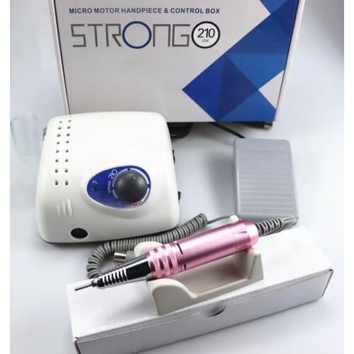 Strong 210 Electric Nail Drill 65W Milling Machine for Manicure Pedicure Nail Drill Apparatus for Manicure Machine Tool