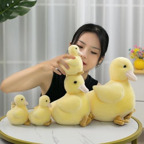 12-28cm Simulation Cute Little Yellow Duck Plush Toys Soft Stuffed Animals Dolls Toy For Kids Children Baby Girls Christmas Gift