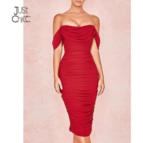 Красные летние платья Justchicc China At AliExpress