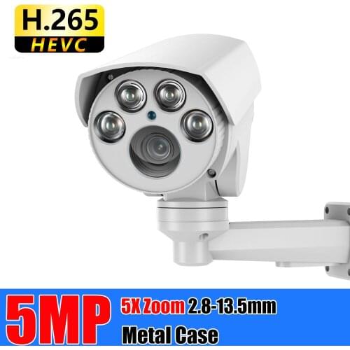 USAFEQLO 1080P/5MP PTZ AHD Camera 5X ZOOM Mini Speed Bullet Camera Sony IMX335 Max 50M IR Distance Waterproof Outdoor Camera