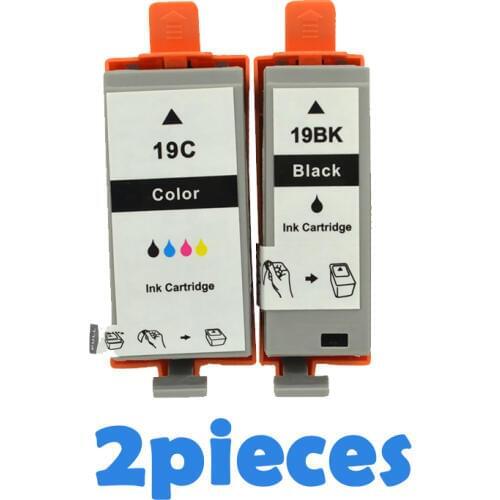 2pcs Compatible Ink Cartridges For canon BCI 19 BCI-19 BCI19 For Canon Pixus mini260 360 iP100 printers ink cartridge