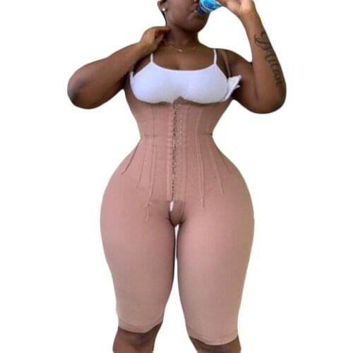 Womens Corset Mujer Fajas Colombianas With Thin Straps Skims Compression Garment Waist Trainer