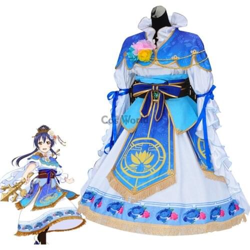 Love Live School Idol Project Sonoda Umi Seven Lucky Gods Dress Uniform Outfit Anime Cosplay Costumes