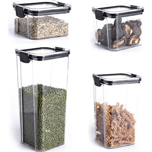 Kitchen Storage Box Rice Pasta Noodle Oatmeal Coffee Beans Fridge Storage Boxes Sealed Keeping Fresh Cereal Container