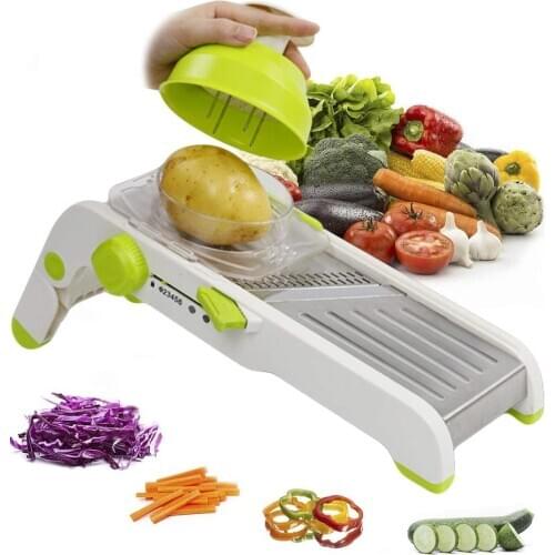 Mandoline Slicer Vegetable Cutter Stainless Steel Cutting Machine Julienner Adjustable Blades Grater Food Fruits Potato Slicer