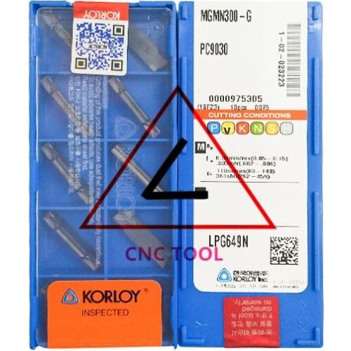 MGMN300-G PC9030 10pcs Original Korea KORLOY Cutting Tool