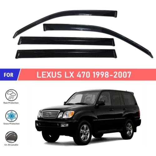 Window deflector for Lexus LX 470 1998-2007 car window deflector wind guard vent sun rain visor cover car styling decoration