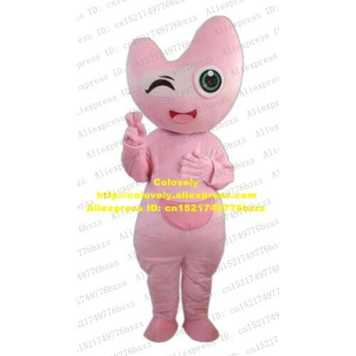 Piquant Pink Moon La Lune Luna Diana Heart Mascot Costume Fancy Dress With Big Curve Head Globe Belly Long Legs No.7555 Free Sh
