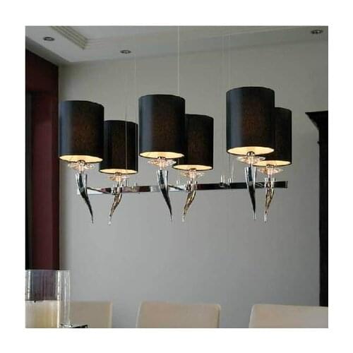 Ben gate Pendant Lights creative personality hotel dining room rectangular horn Leisure Center hall lamp LU630207 ZL390