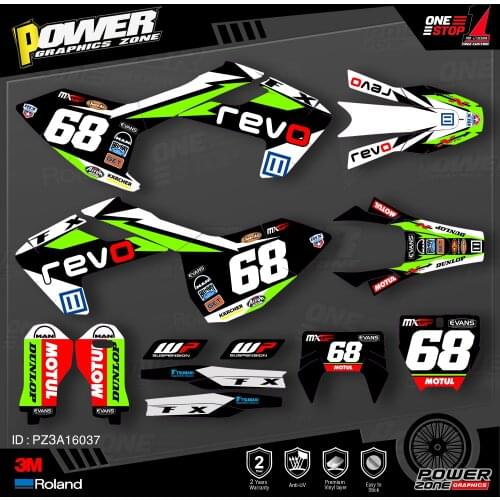 PowerZone Custom Team Graphics Decals 3M Stickers Kit For Husqvarna Sticker 2016-18 TC FC TX FX FS 2017-19 TE FE 125-450cc 37