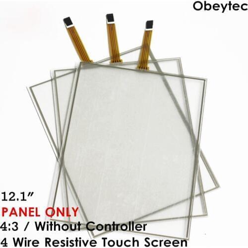 Obeytec 20PCS 12.1 inch 4:3 Resistive Touch Screen Panel 4 Wire, Panel ONLY, Active Area 248x186mm, High Quanlity